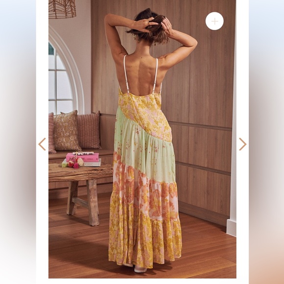 NWT Free People Luna Grace Tiered Maxi Dress - Picture 7 of 16